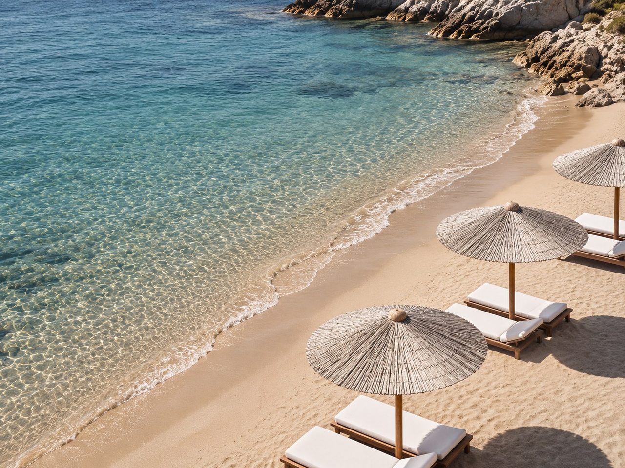 Beach umbrellas